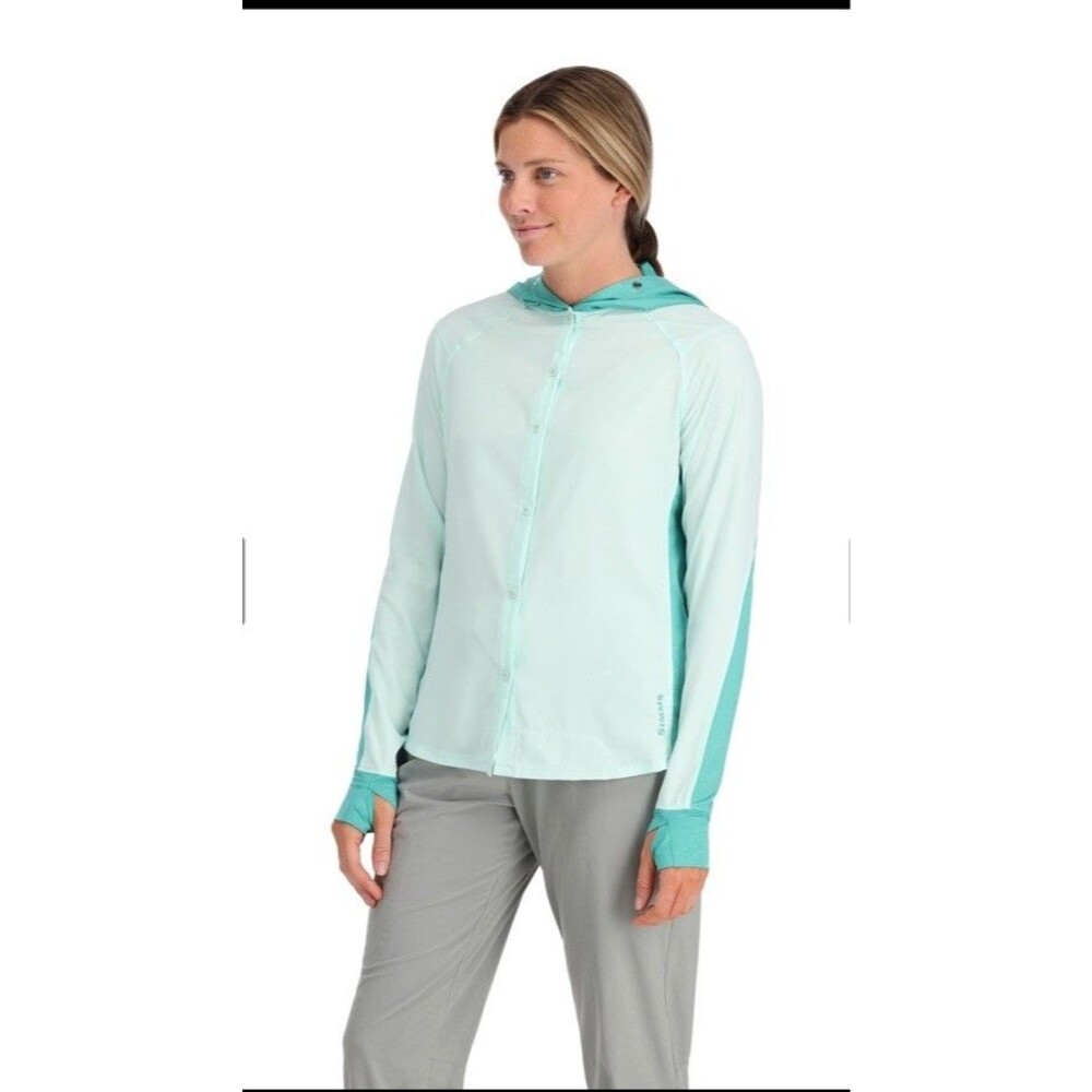 Simms Women’s Bicomp Hoodie Jacket UPF Protection Sz XL Fishing Outdoor